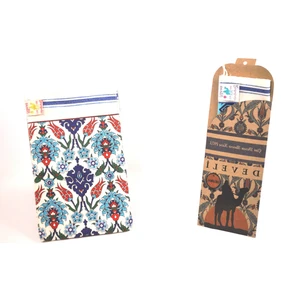 Kese 1973 Kırmızı Lale Çini Baskılı Banyo & Hamam Kese