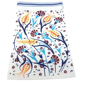 Kese 1973 Sarı Lale Çini Basklı Hamam & Banyo Kesesi