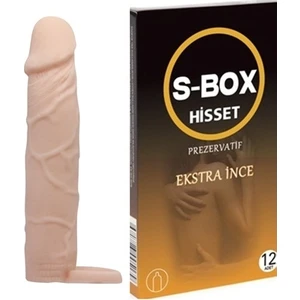 Ince Prezervatif + Dolgulu Penis Kılıfı 5 cm