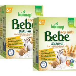 Hünnap Keçi Sütlü Bebe Bisküvisi 400 gr x 2 Adet