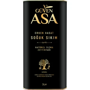 Güven Asa Erken Hasat Soğuk Sıkım Zeytinyağı 5 L Teneke