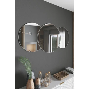 Mirror Dekoratif Ayna 60 x 60 cm 3 Yuvarlak Parçalı