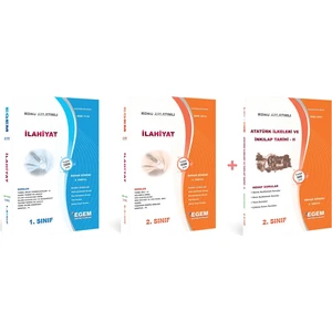 Egem Eğitim Yayınları AÖF İlahiyat 1. ve 2. Sınıf 2. ve 4. Dönem Bahar Dönemi Konu Anlatımlı Soru Bankası