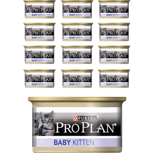Pro Plan Baby Kitten Tavuk Etli Yavru Yaş Kedi Maması - 85 gr x 12 Adet