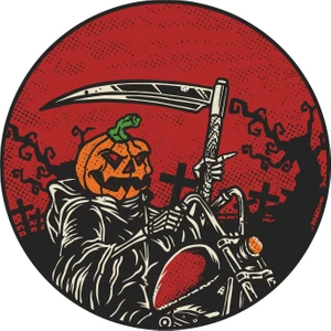 Sticker Atölyesi Hallorider - Halloween Sticker - 14204