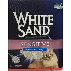 White Sand Sensitive Highly Hygıenic  Cat Litter 6 Lt