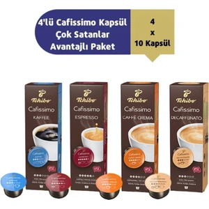 4'lü Cafissimo Kapsül Çok Satanlar 4 x 10 Kapsül Paketi
