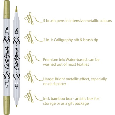 Set Calli.Brush Pens, 5 pcs.