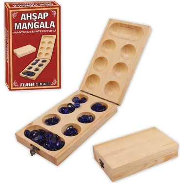 Star Ahşap Mangala Aile Oyun Seti 1 Adet Ahşap Malzeme ile Eğlenceli ve Zeka