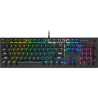 Corsair K60 RGB PRO Low Profile Mekanik Oyuncu Klavyesi, Türkçe, RGB LED, Her Tuşa Bağımsız Dinamik