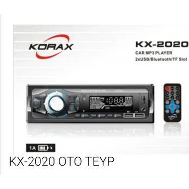 Korax KX-2020 Oto Mp3 Bt USB Aux Sd Cart Radio