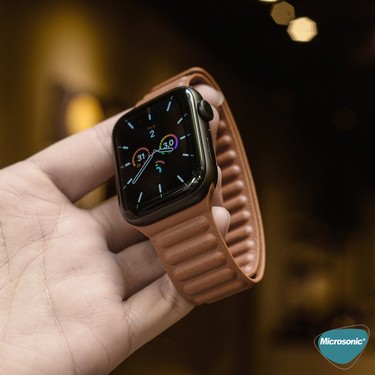 leather link apple watch band