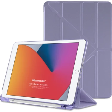 Microsonic Apple iPad 10.2'' 8. Nesil Kılıf (A2270-A2428-A2429-A2430) Origami Pencil