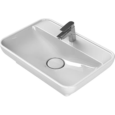 Turkuaz Seramik Cerastyle Lal Tezgah Üstü Lavabo 60 cm