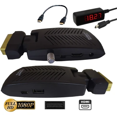 Botech Mini Scart HDMI Full Hd USB Uydu Tüplü Tv ve LED Tv Uyumlu 