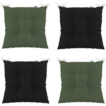 Tezko Tekstil 4 Lu Kombin Pofidik Kare Sandalye Minderi 40 X Fiyati