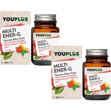 youplus multi ener g multivitamin 30 tablet x 2 adet fiyati