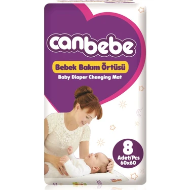 Canbebe Bebek Bakım Örtüsü 8 Adet