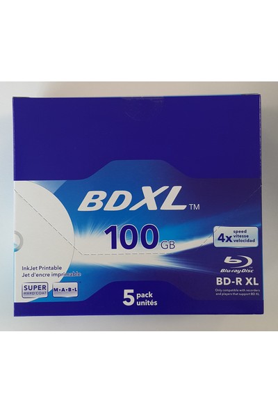Verbatim Bd-R Xl 5li Blu-Ray 100GB 4x