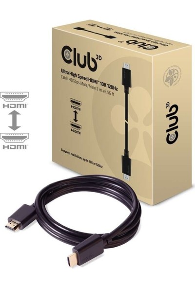 Club 3D CLUB3D CAC-1372 Gaming HDMI Kablo 2.1 4K 60HZ 2 Metre