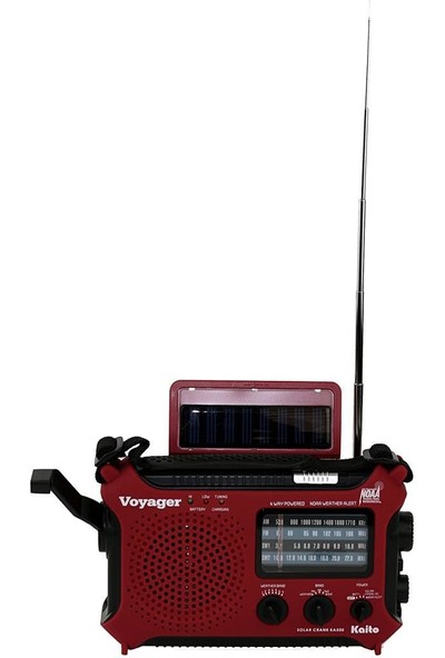 Kaito KA500IP-RED Voyager Solar / Dynamo Am / Fm / Sw Noaa Hava Durumu Radyosu - Kırmızı