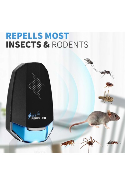 Pest Repeller Ultrasonik Haşere Fare Böcek Kovucu Kaçırıcı Cihaz
