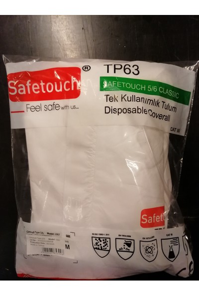 Safetouch TP63 Tek Kullanımlık Yüksek Koruyucu Tulum