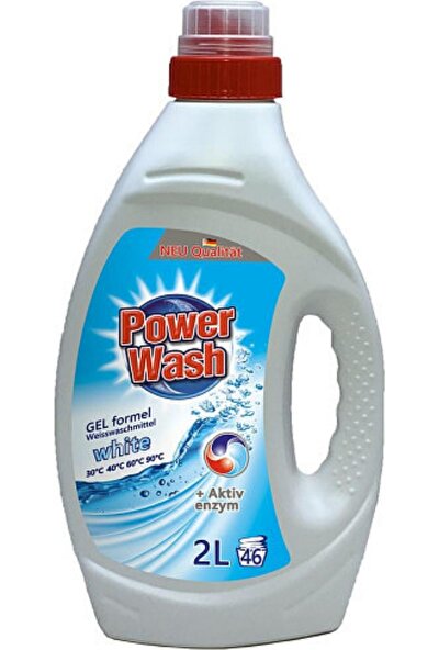 Power Wash Powerwash Beyaz Çamaşırlar Için Yıkama Jeli 2 Lt 46 Yıkama