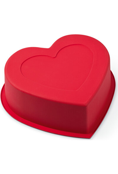 Silicolife SL03 Kırmızı Renk Büyük Kalp Kek Kalıbı
