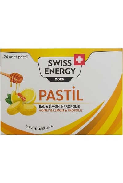 Swiss Energy Pastil Bal&limon&propolis 24 Adet