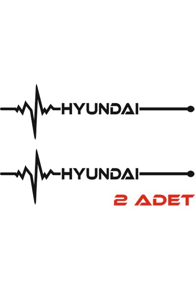 Oğuz Hyundai Nabız Sticker 30 cm x 8 cm