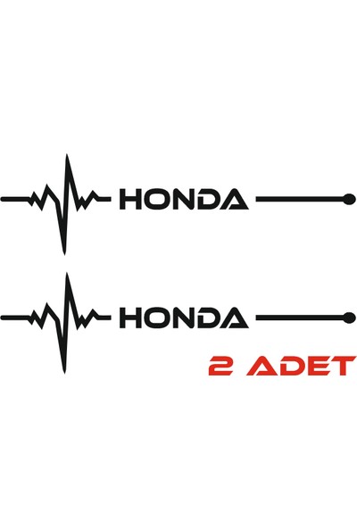 Oğuz Honda Nabız Sticker 30 cm x 8 cm