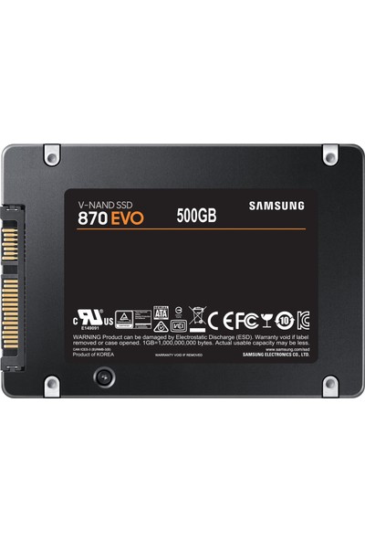 Samsung 870 Evo 500GB 560MB-530MB/s Sata 2.5" SSD (MZ-77E500BW)