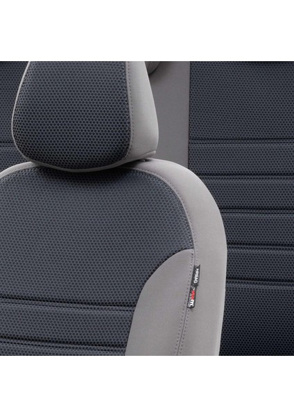 Peugeot 5008 2010-2016 5+2 (7 Kişi) Özel Üretim Koltuk Kılıfı Original Design Füme - Gri