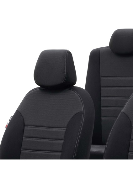 Peugeot 5008 2017-Sonrası 5+2 (7 Kişi) Özel Üretim Koltuk Kılıfı Original Design Antrasit