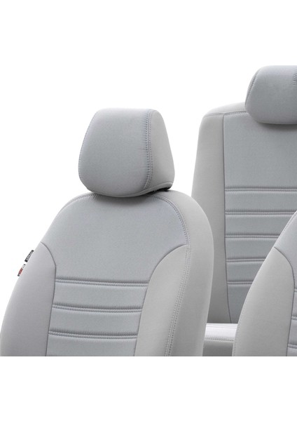 Peugeot Partner Tepee 2018-Sonrası Özel Üretim Koltuk Kılıfı Original Design Açık Gri fırsatları