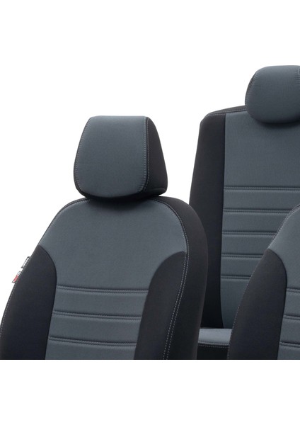 V.w. Caravelle T-5 2004-2015 8+1 (9 Kişi) Özel Üretim Koltuk Kılıfı Original Design Füme - Siyah