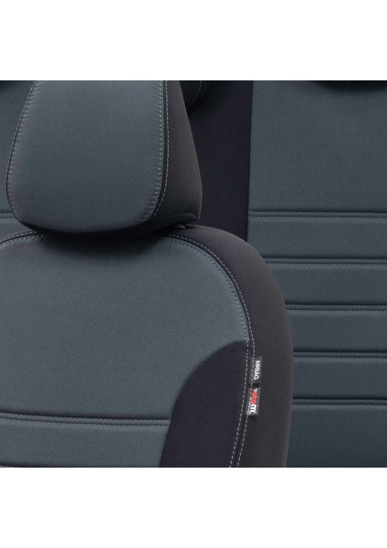 Toyota Verso 2010-2014 5 Kişi Özel Üretim Koltuk Kılıfı Original Design Füme - Siyah