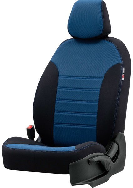 V.w. Transporter T-5 2004-2015 5+1 (6 Kişi) Özel Üretim Koltuk Kılıfı Original Design Mavi - Siyah fiyatları