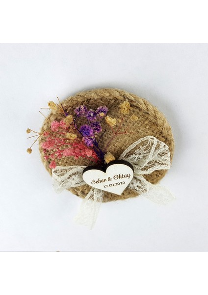 Hasır Yuvarlak Magnet Nikah Süsü 50 Adet HS-104 fiyatları