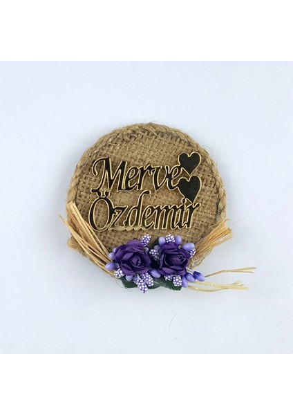 Aynalı Pleksi Magnet Nikah Süsü 50 Adet HS-102
