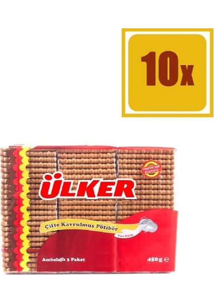 Pötibör Çifte Kavrulmuş 450 gr X 10