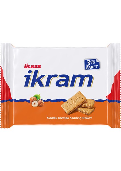 Ikram Kremalı Bisk.Fındıklı 3 X 84 gr X 12