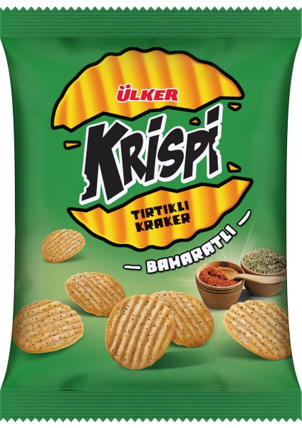 Krispi Tırtıklı Kraker Baharatlı 48 gr X 20