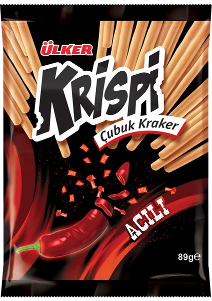 Krispi Acılı Çubuk Kraker 43 gr X 15