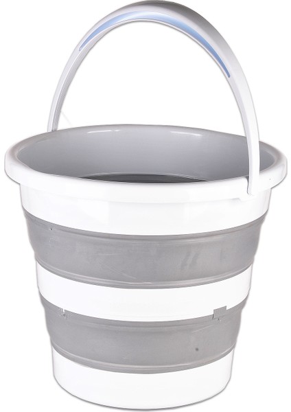 Bebek ve Çocuk Katlanır Su Kovası Gri(12,8 Litre), Banyo Kovası (SK-315)