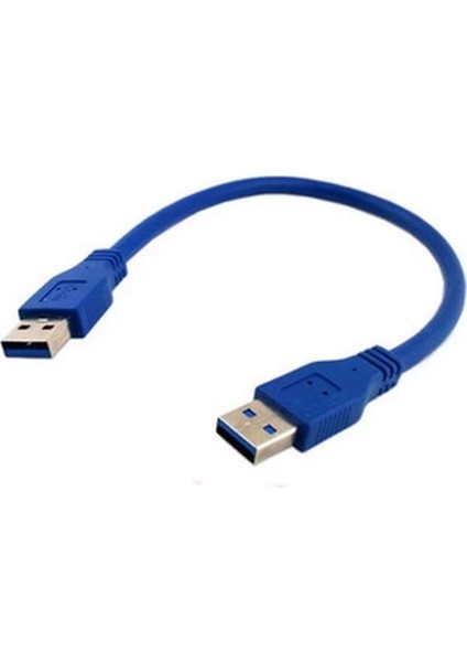 USB 3.0 Erkek Erkek Kısa USB Kablo 30 cm