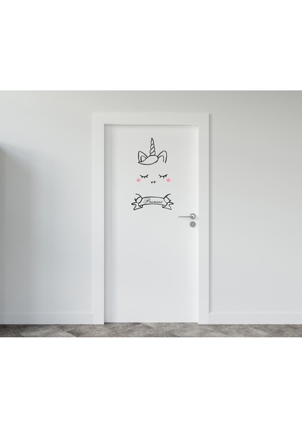 Sevimli Pony Kapı Sticker
