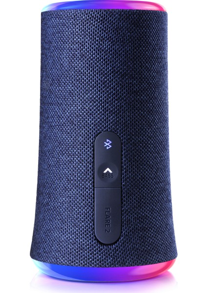 Soundcore Flare II 20W Kablosuz Bluetooth Hoparlör - 360° Ses - Mavi - A3165 (Anker Türkiye Garantili)