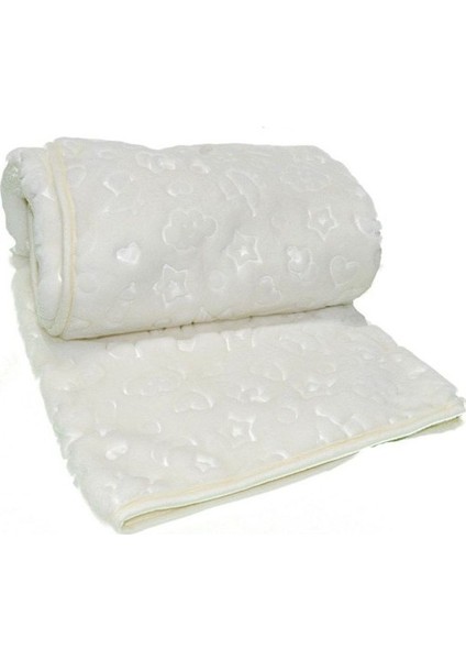 - Krem Peluş Bebek Battaniyesi |100X120
